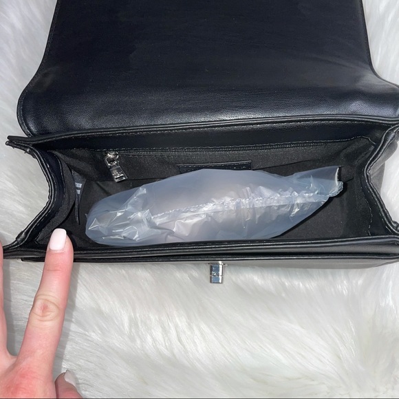 Badgley Mischka black studded quilted purse - Picture 13 of 16